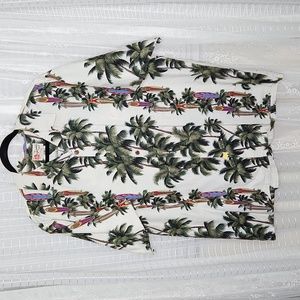 2/$25 or 3/$30- Men's Hilo Hattie's Surf Board Hawaiian Print Cotton Shirt Sz2XL